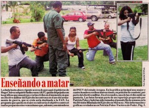 ACORN-Type Chavista activist training to defend the "Revolution."