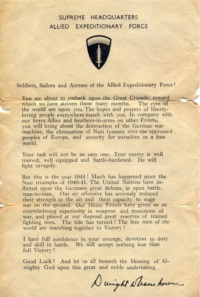 Ike Letter D Day