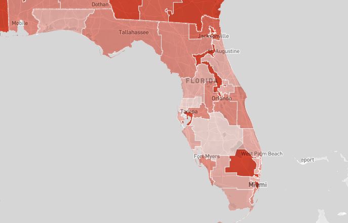 protests easy guns deaths by district florida map