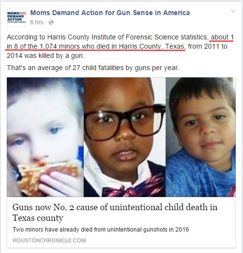 Moms Demand Harris County Infan Deaths