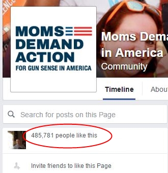 Moms Demand FB followers