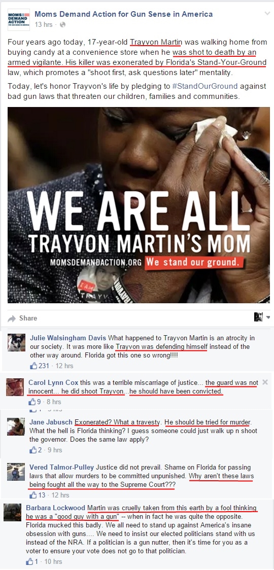 Moms Demand Trayvon Martin 4 years