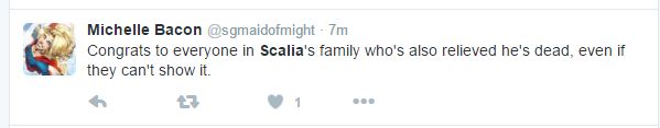 Scalia twitter comment