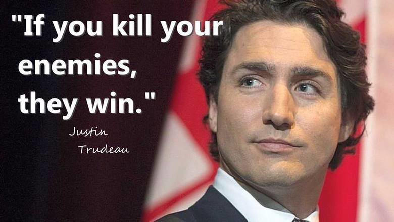 Justin Trudeau Kill Enemies win