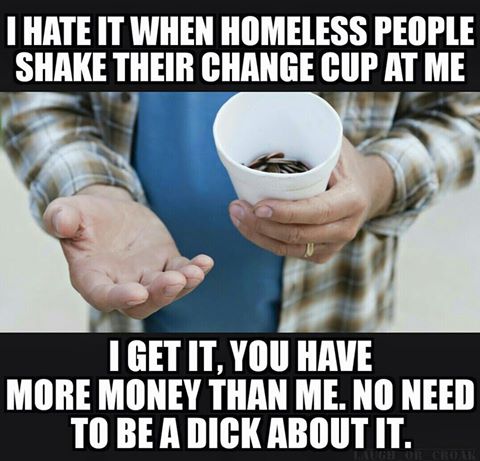 homeless change